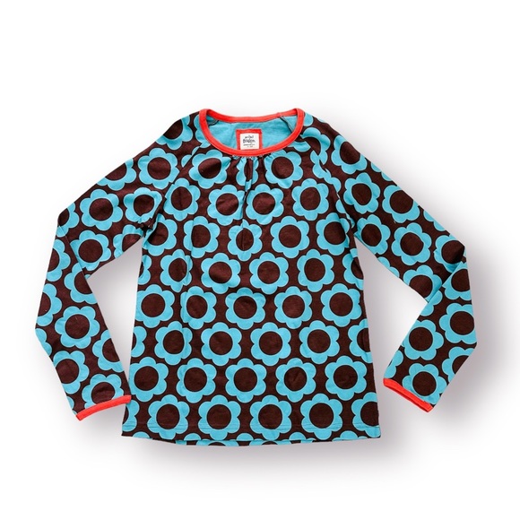Mini Boden Other - EUC Mini Boden Teal Floral Top Size 11-12 Years
